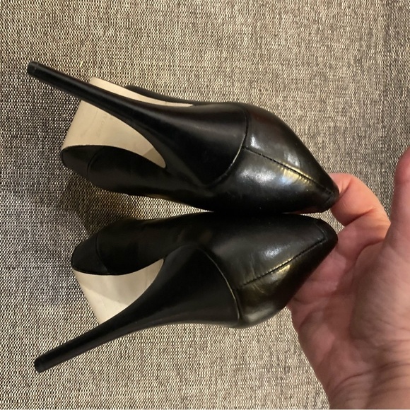 ENZO ANGIOLINI Sz  9 Classic With Platform 5” Heels Pumps Leather Shoes - Picture 5 of 10